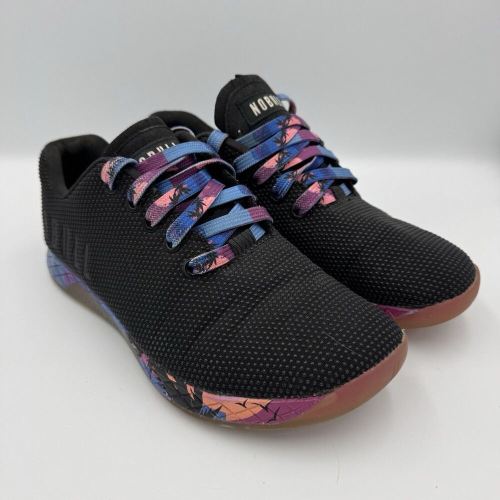 NOBULL West Coast Mesh Trainer Crossfit Athletic Shoes Black Womens 7.5 Men’s 6